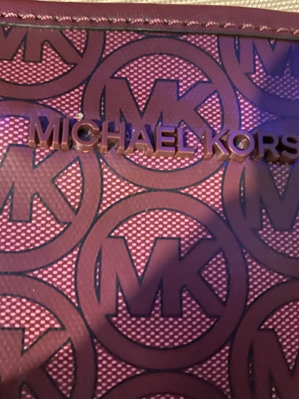 Michael Kors Pink Purple Logo Tote